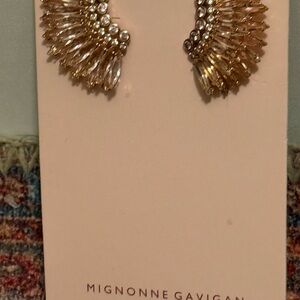 Mignonne Gavigan Gold Crystal Earrings